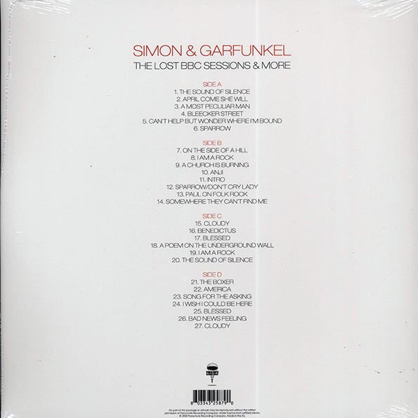 Simon & Garfunkel	 The Lost BBC Sessions & More - 2 LP