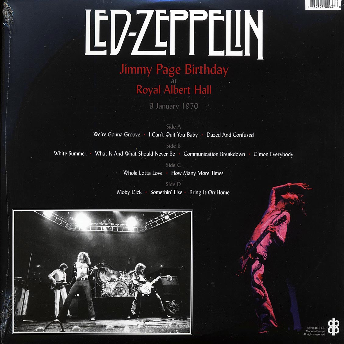 Led Zeppelin-Jimmy Page Birthday At Royal Albert Hall 9 January 1970-Limited Live Recordings