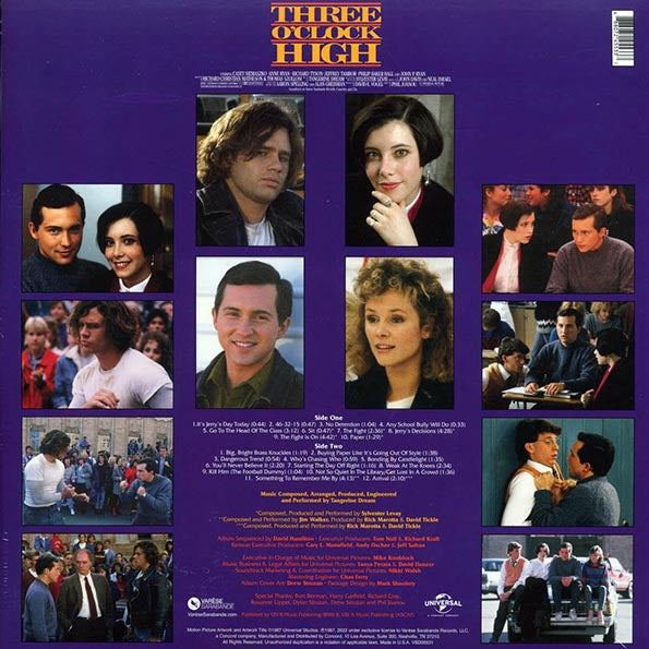 Tangerine Dream - Three O Clock High - Soundtrack - 35th Anniversary Edition Remaster w/ Poster