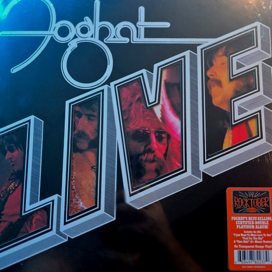 Foghat-Foghat Live-Indie Exclusive Orange Color Vinyl Record LP