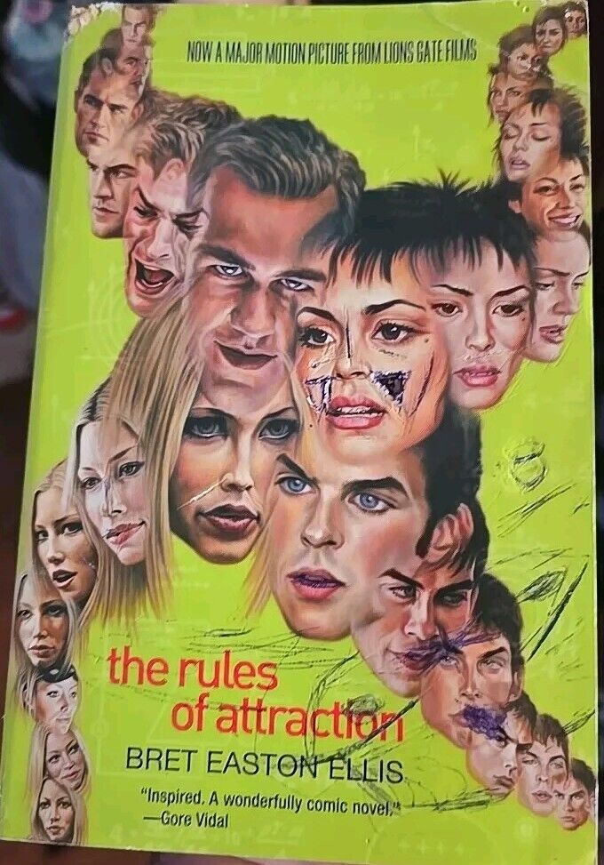 THE RULES OF ATTRACTION - Bret Easton Ellis - Movie Tie In Trade Paperback 