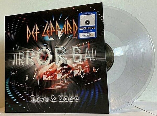 DEF LEPPARD -Mirror Ball Live & More-3-LP Clear Vinyl Exclusive LP