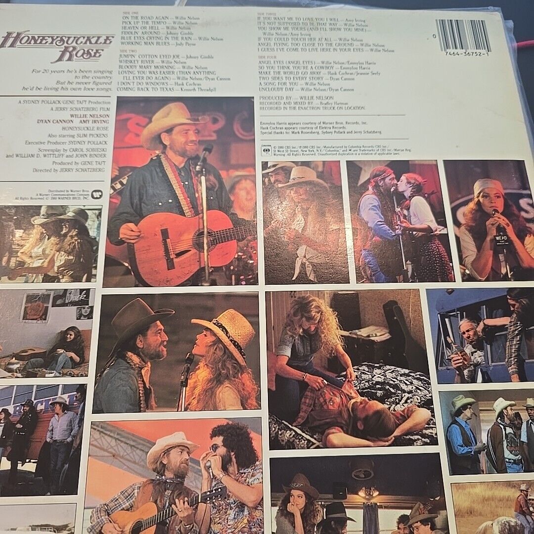 Willie Nelson & Family-Honeysuckle Rose Original Soundtrack 2LP 1980 VG/VG