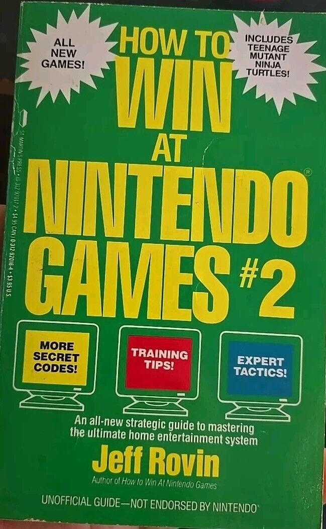 How to win at Nintendo Games #2- Jeff Rovin- Paperback