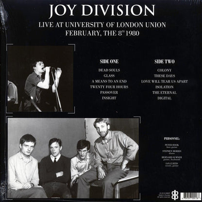 Joy Division -  Live in London 1980 - Limited Edition Live Recording Vinyl LP