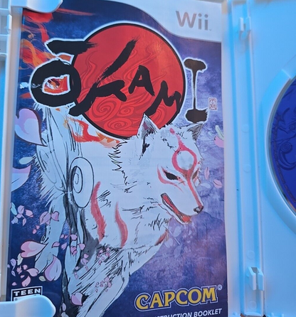 Okami Nintendo Wii 2008 Complete with manual CIB