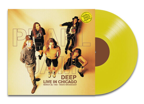 Pearl Jam Deep - Live In Chicago, 1992 Limited Live Yellow Color Vinyl Record LP