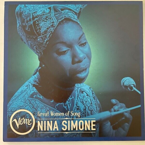 Nina Simone-Great Women of Song-Translucent Black/Blue Swirl Color Vinyl Record