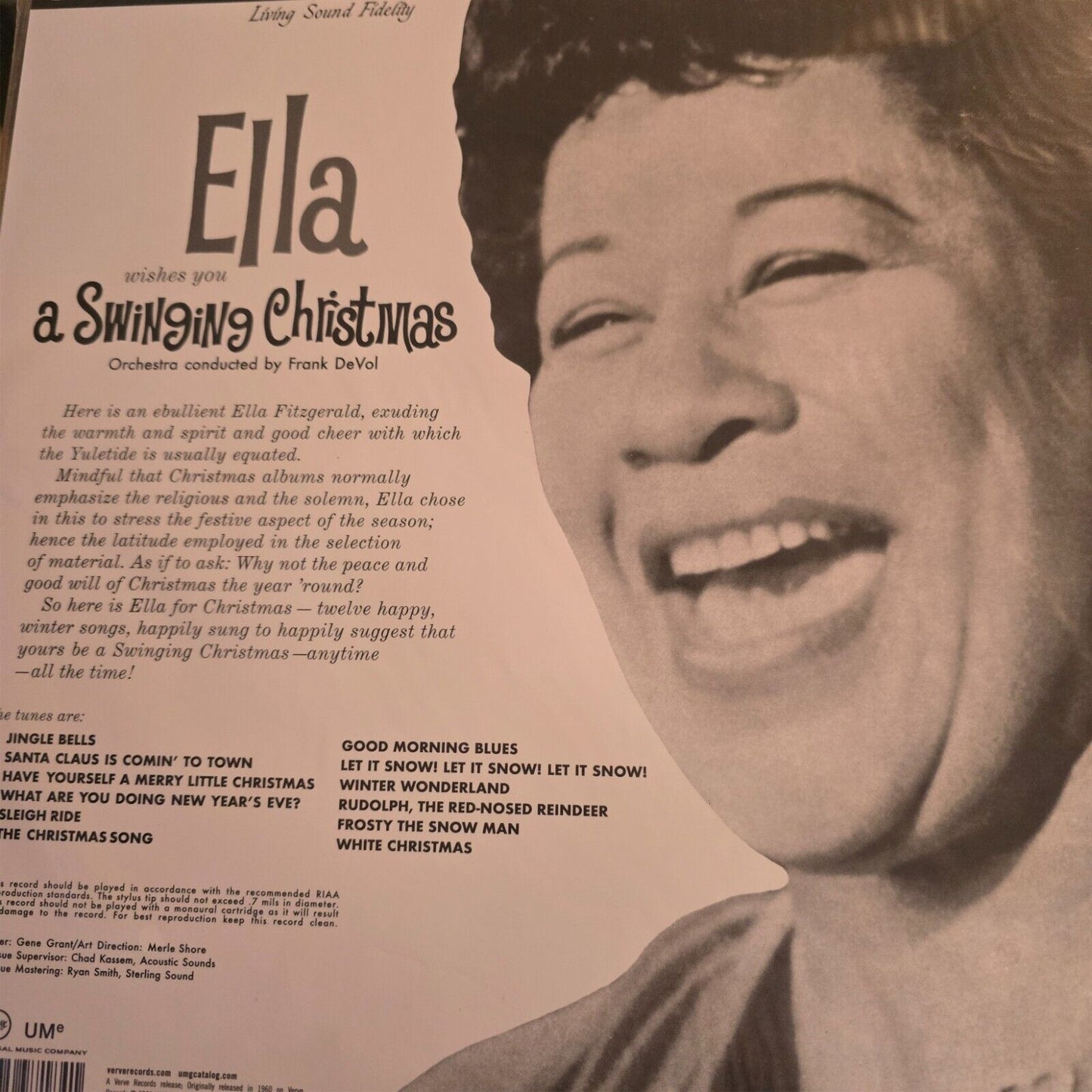 Ella Fitzgerald - Wishes You A Swinging Christmas - 180 gram Verve Vinyl Record