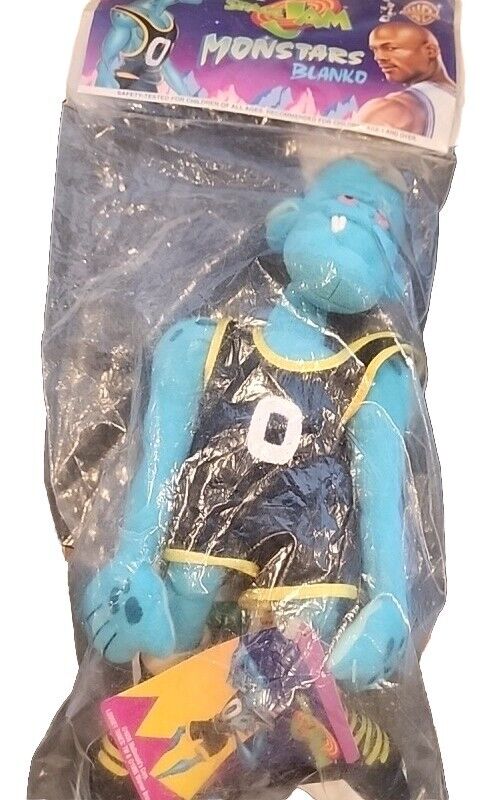 Vintage McDonalds Space Jam Monstars Blanko Plush Michael Jordan Warner Bros 12”