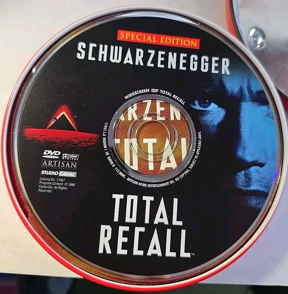 Total Recall DVD 2001 Special Limited Edition Mars Tin