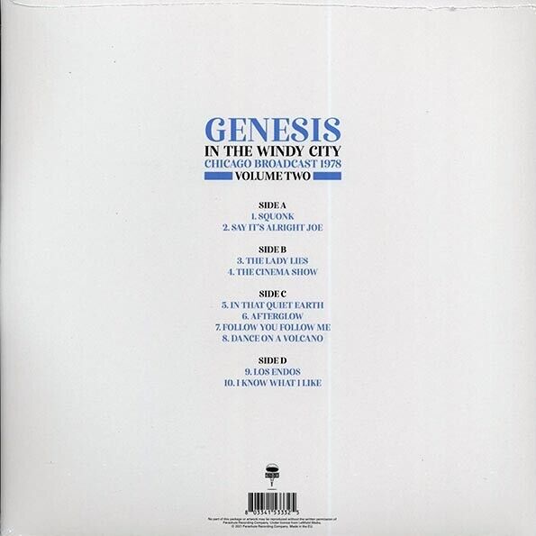 Genesis - In the Windy City Volume 2:  Chicago Broadcast 1978