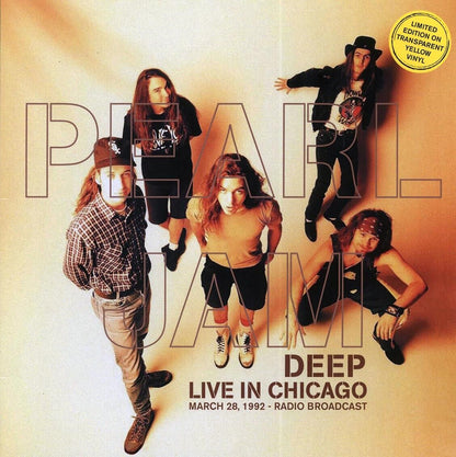 Pearl Jam Deep - Live In Chicago, 1992 Limited Live Yellow Color Vinyl Record LP