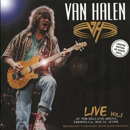 Van Halen - Live At The Selland Arena 1992 - White Vinyl Record LP