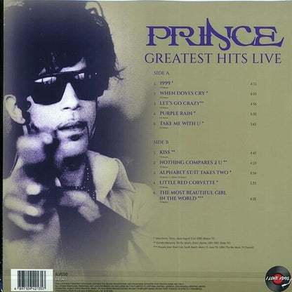 Prince – Greatest Hits Live -180 gram Live Vinyl Record LP