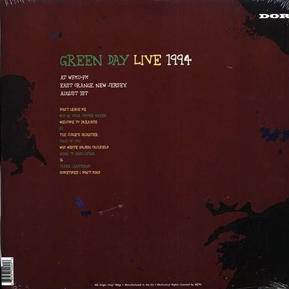 Green Day - Live 1994 East Orange New Jersey 180g - Green Vinyl LP