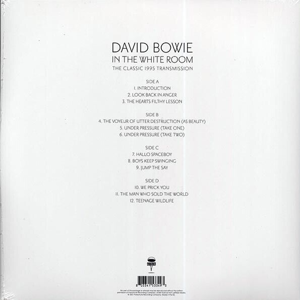 David Bowie - In The White Room -1995 Live Recording-2LP Clear Colored Vinyl