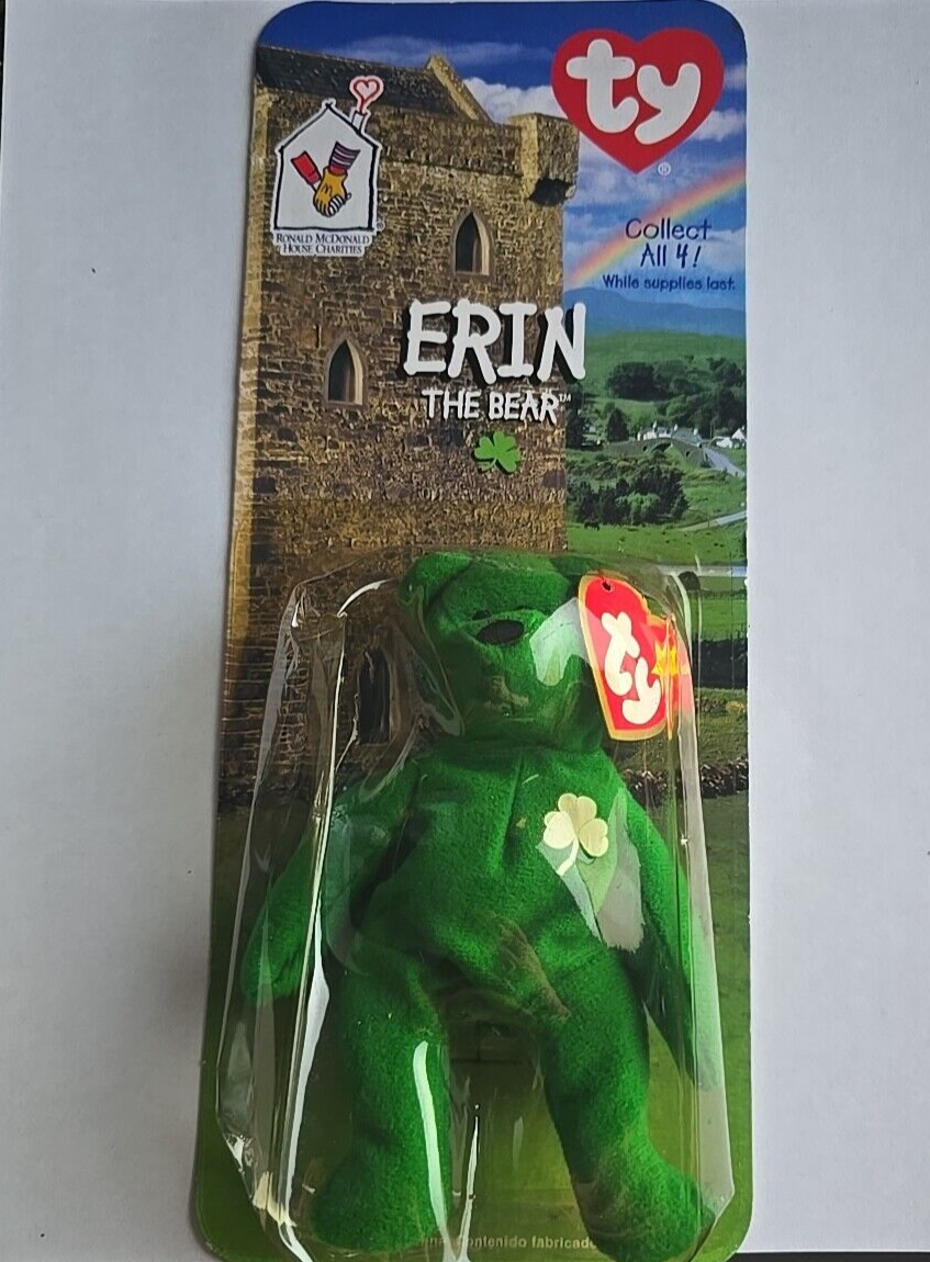  Erin The Bear Irish TY Beanie Baby 