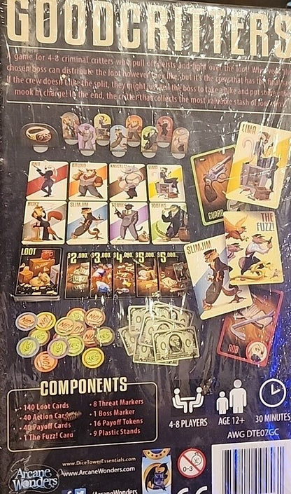 Goodcritters Card Game Arcane Wonders Dice Tower Essentials - In shrink. 