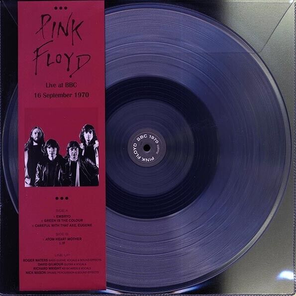 Pink Floyd ‎: Live At BBC September 16 1970-Limited Clear Vinyl Record LP