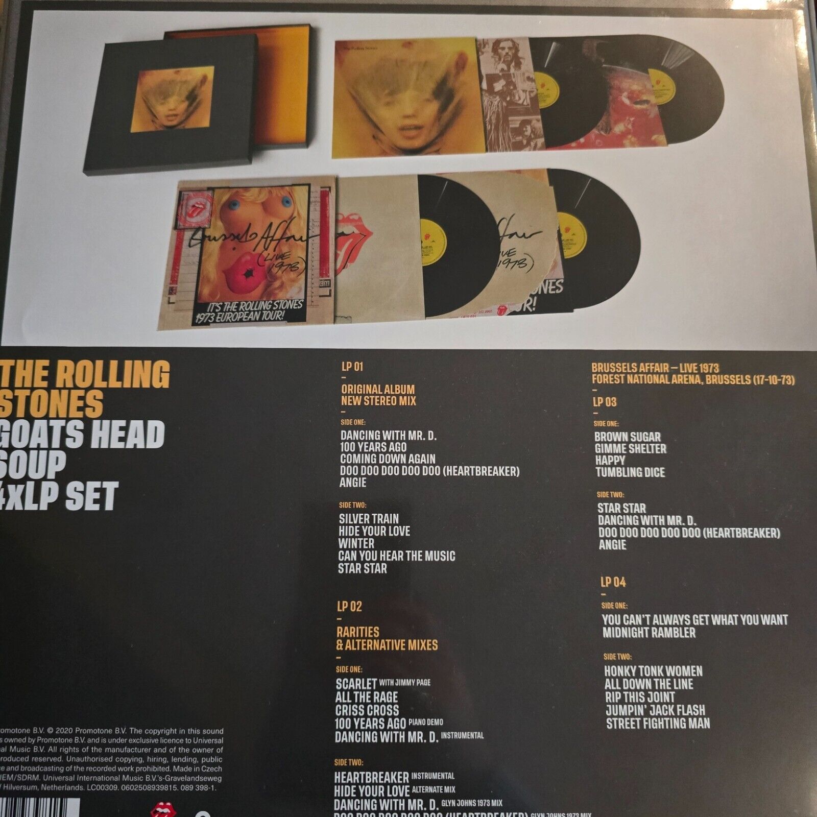 The Rolling Stones - Goats Head Soup - 4LP 180 gram Super Deluxe Box Set