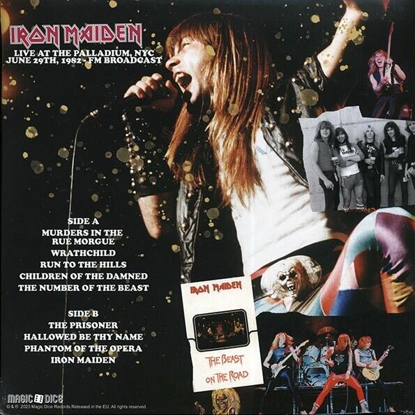 Iron Maiden-Greetings From Times Square-Limited Live Pink Color Vinyl LP