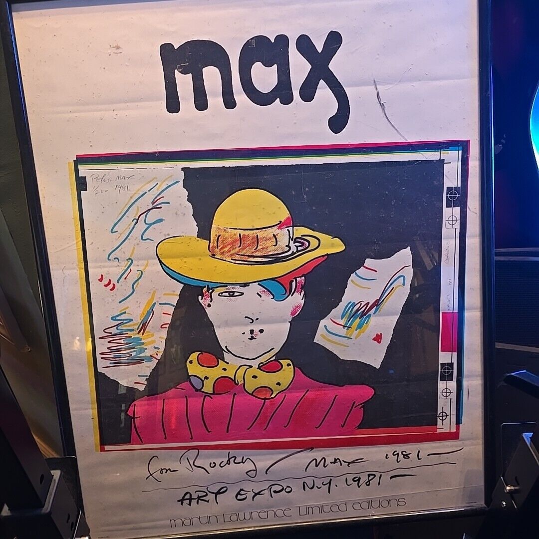 Peter Max, Art Expo NY 1981 print signed 1 /200, Limited Martin Lawrence edition