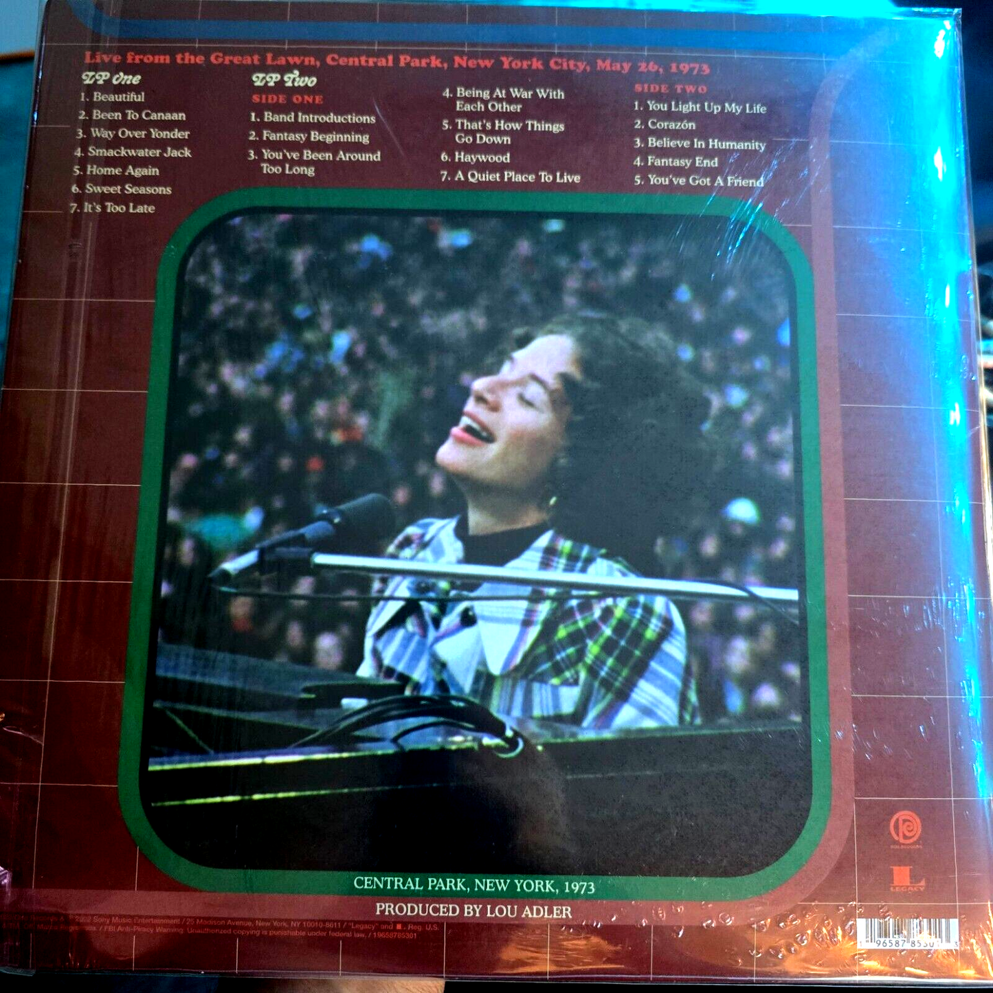 Carole King - Home Again -2 LP Vinyl Record - Etched