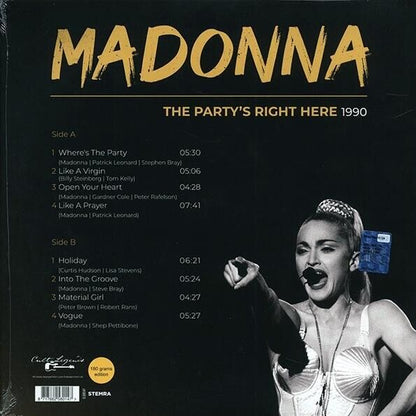 Madonna - The Partys Right Here 1990 Reunion Arena Dallas Texas - Live LP