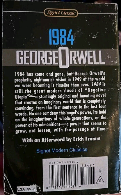 1984 by George Orwell Signet Classic Paperback 1981 