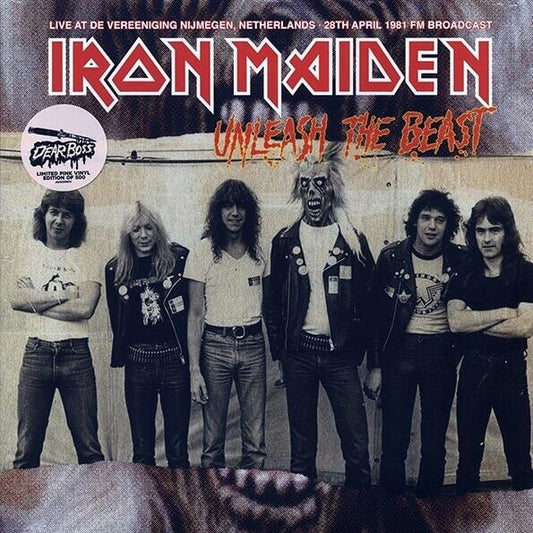 Iron Maiden - Unleash The Beast - Pink Colored Vinyl Record LP Live Recording