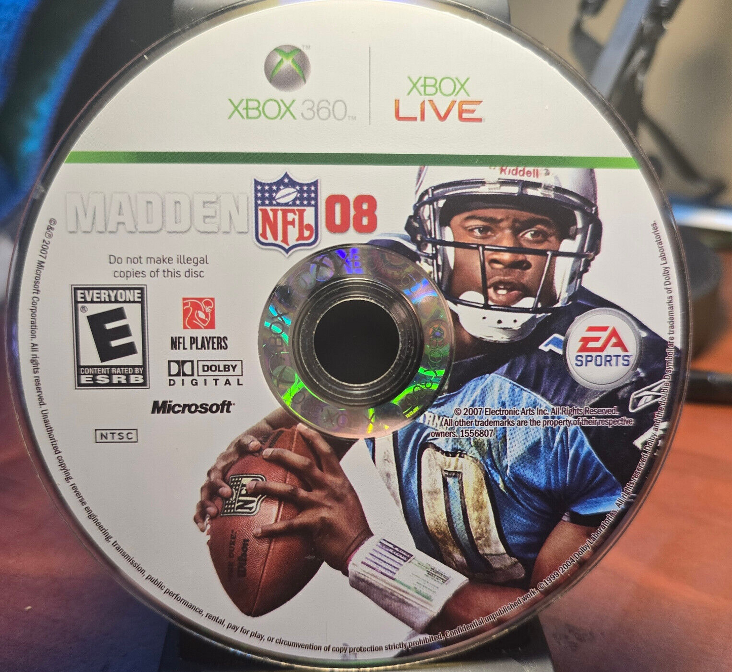 Madden NFL 08 (Xbox 360) Disc Only!!! WORKS