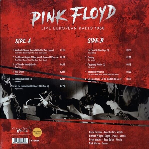 Pink Floyd - Live European Radio 1968 - Limited Live Recording Vinyl Record LP