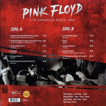 Pink Floyd - Live European Radio 1968 - Limited Live Recording Vinyl Record LP