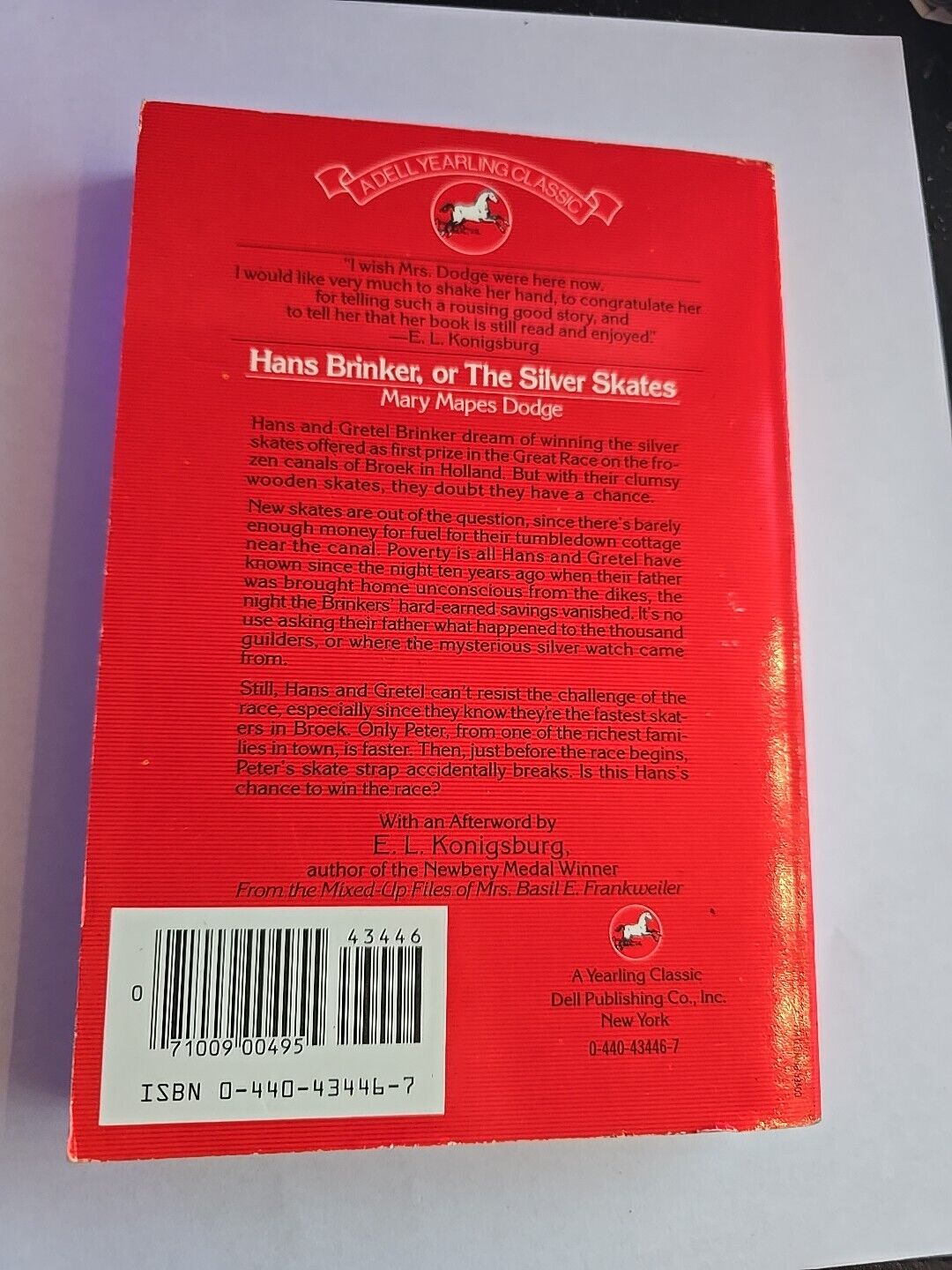 Hans Brinker or the Silver Skates by Mary Mapes Dodge (1986, Paperback)