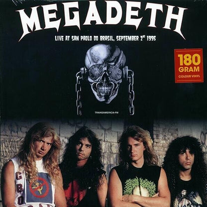 Megadeth-Live At Sao Paulo  1995 - 180 gram White Colored Vinyl Record LP