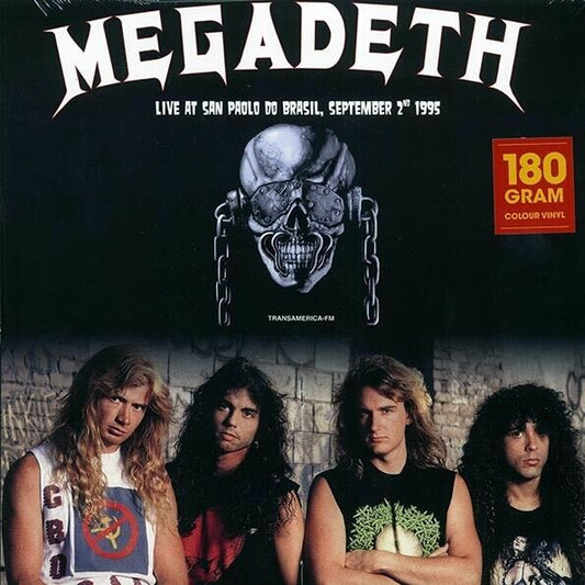 Megadeth-Live At Sao Paulo  1995 - 180 gram White Colored Vinyl Record LP