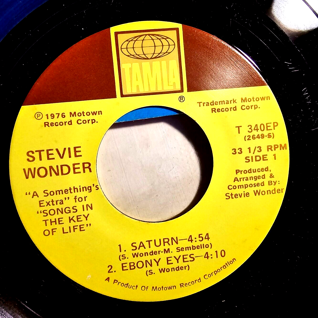 Stevie Wonder-"Something Extra"-45 from Songs in the Key of Life-1976 Vinyl