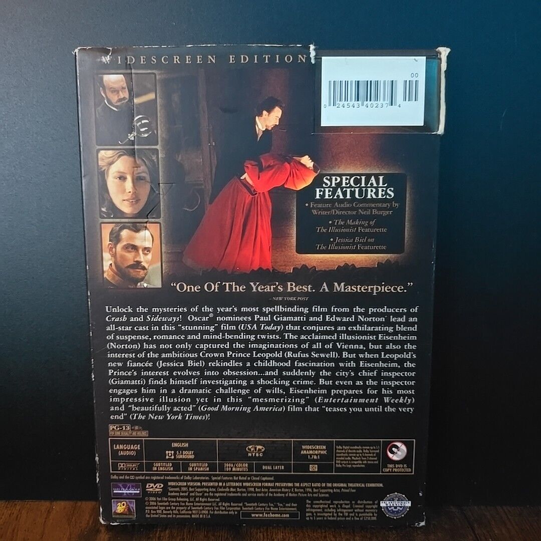 The Illusionist (DVD, 2006)