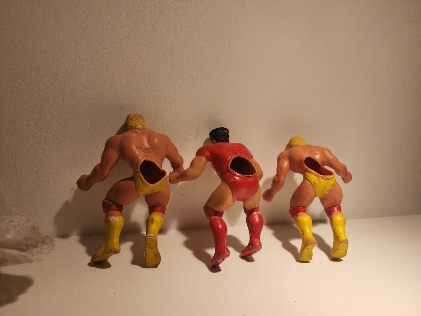 WWF Thumb Wrestlers 1985 LJN (Hulk Hogan X2, Nikolai Volkov 