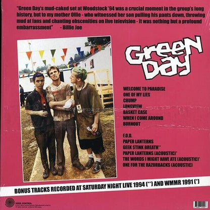 Green Day-Woodstock '94-Limited Live Recording Vinyl Record LP-500 made