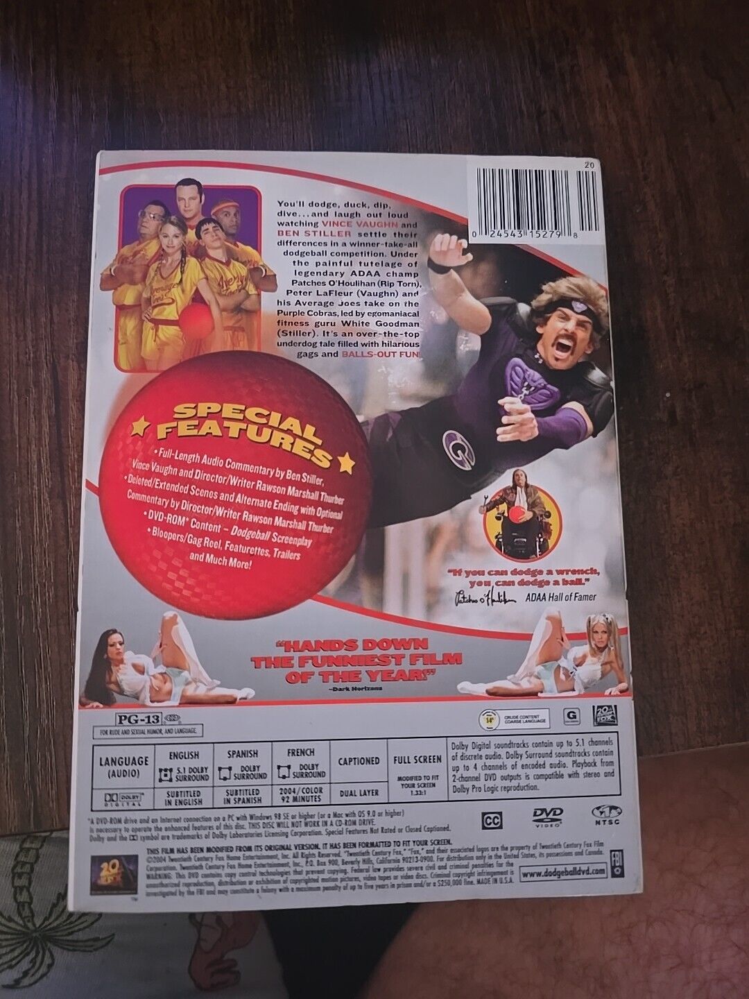 Dodgeball: A True Underdog Story (DVD, 2004, Full Frame)