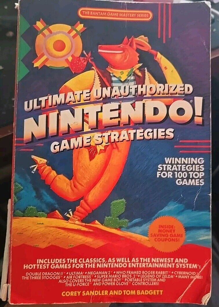 1989 Bantam Books Ultimate Unauthorized Nintendo Game Strategies Guide