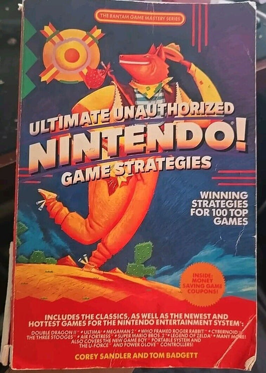 1989 Bantam Books Ultimate Unauthorized Nintendo Game Strategies Guide