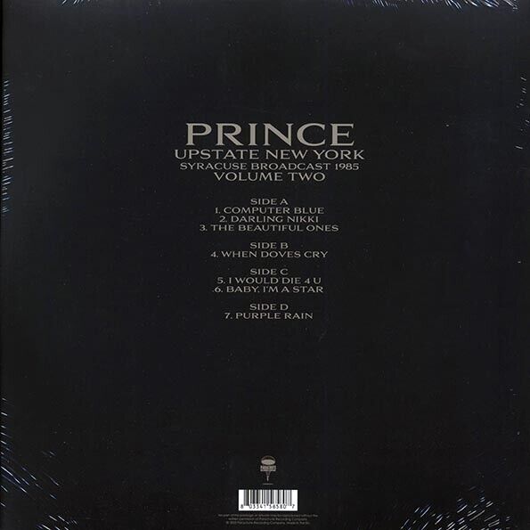 Prince Upstate New York: Syracuse Broadcast 1985 - Volume 2 2 LP Vinyl Record