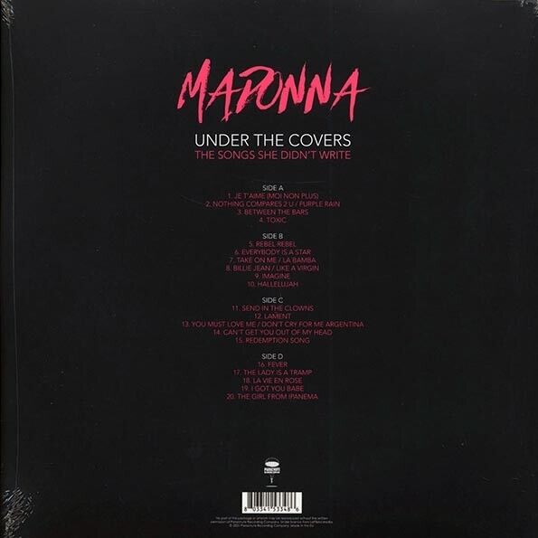 Madonna-Under the Covers:The Songs She Didn't Write -2LP Clear Vinyl Live Record