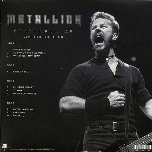 METALLICA - BERSERKER 2.0 - NEW SEALED 1000 LTD EDITION SPLATTER COLORED DOUBLE VINYL