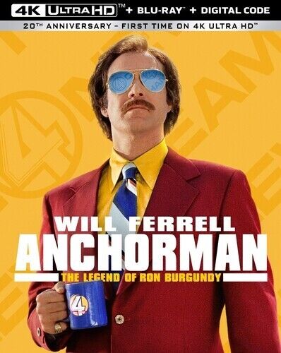 Anchorman: The Legend of Ron Burgundy - 4K UHD/BluRay/Digital