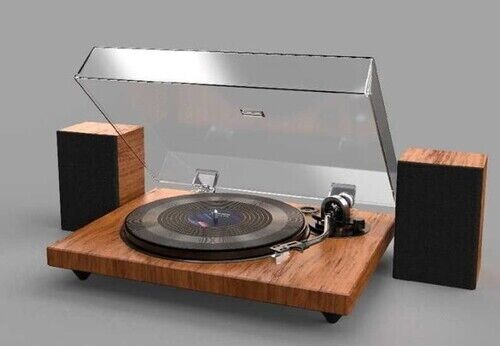 ILive  Bluetooth Turntable And  Speakers-Wood Deck-AT Cartridge