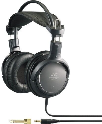 JVC HARX900 Premium Audio Full-size Around Ear Headphones - 50mm Driver (Black)